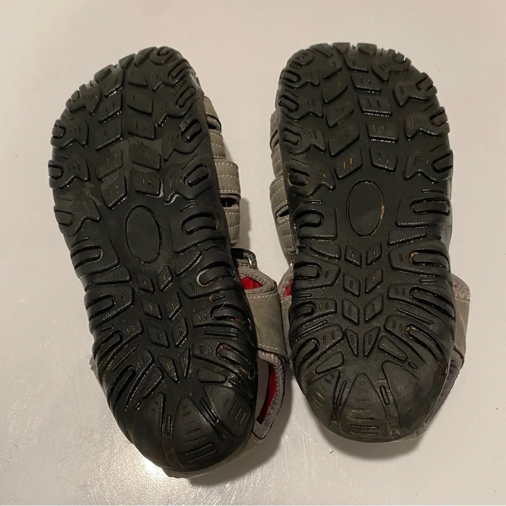Men’s Grey and Red Sandals
